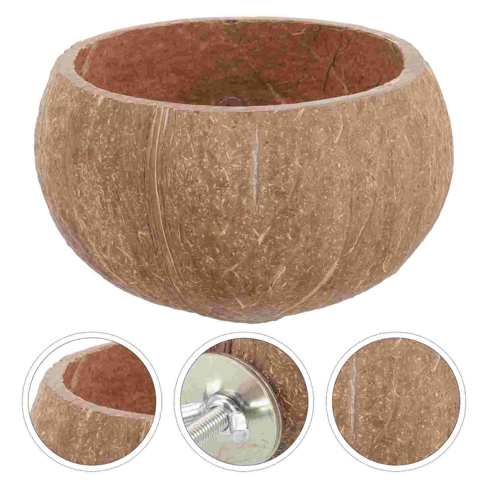

Pet Bowl Chinchilla Guinea Rabbit Food Bunny Cages Box Hamster Water Compact Rat Coconut Shell