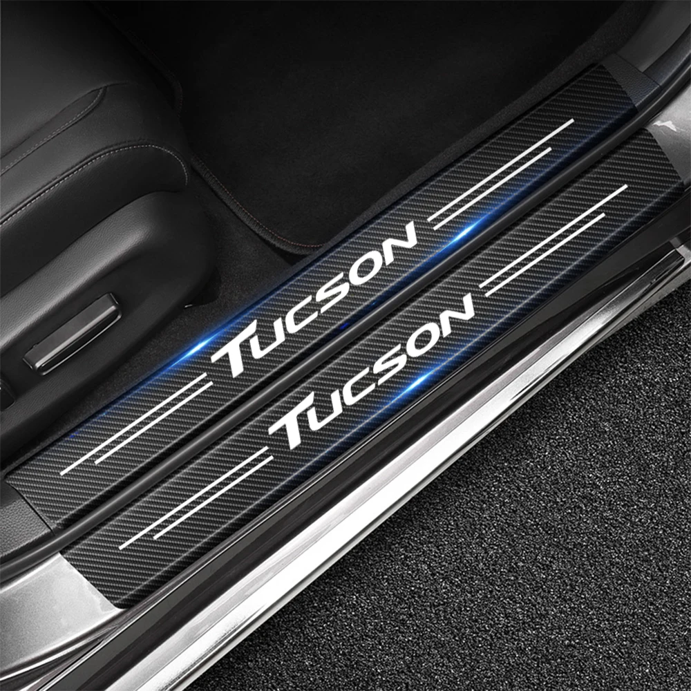 

4 шт. для Volkswagen VW TROC T-ROC T ROC 2021 2020 2019 2018 Rline R Line Накладка на порог автомобиля декоративные наклейки из углеродного волокна