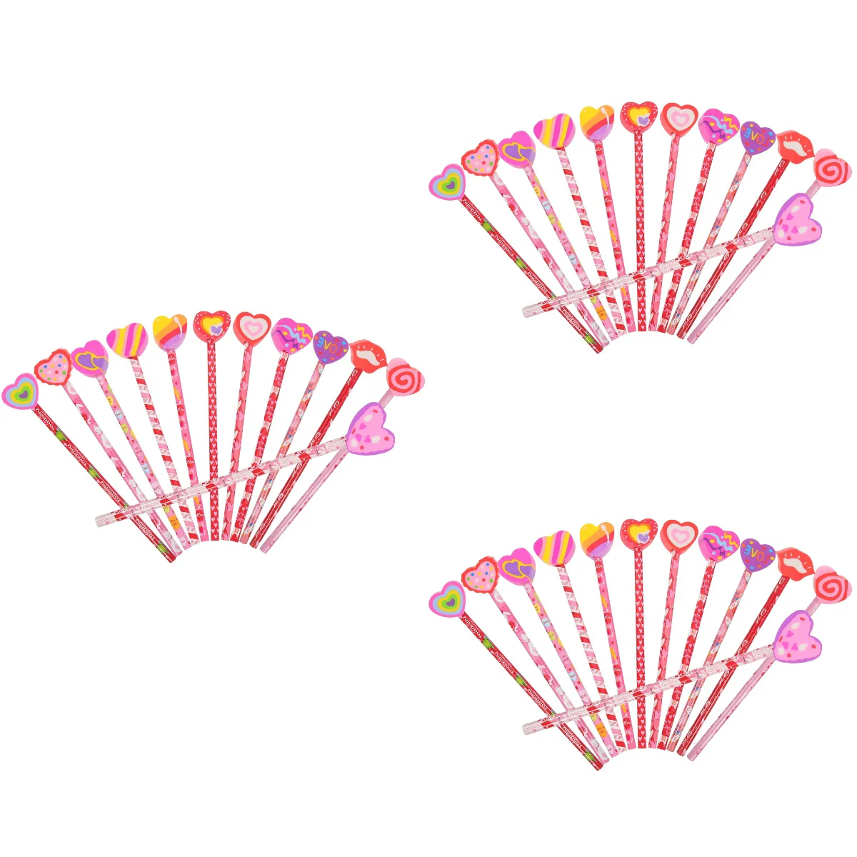 

36 Pcs Kids Pencils Valentines Day Pencils Decorative Wood Pencils Portable Pencils Students Pencils