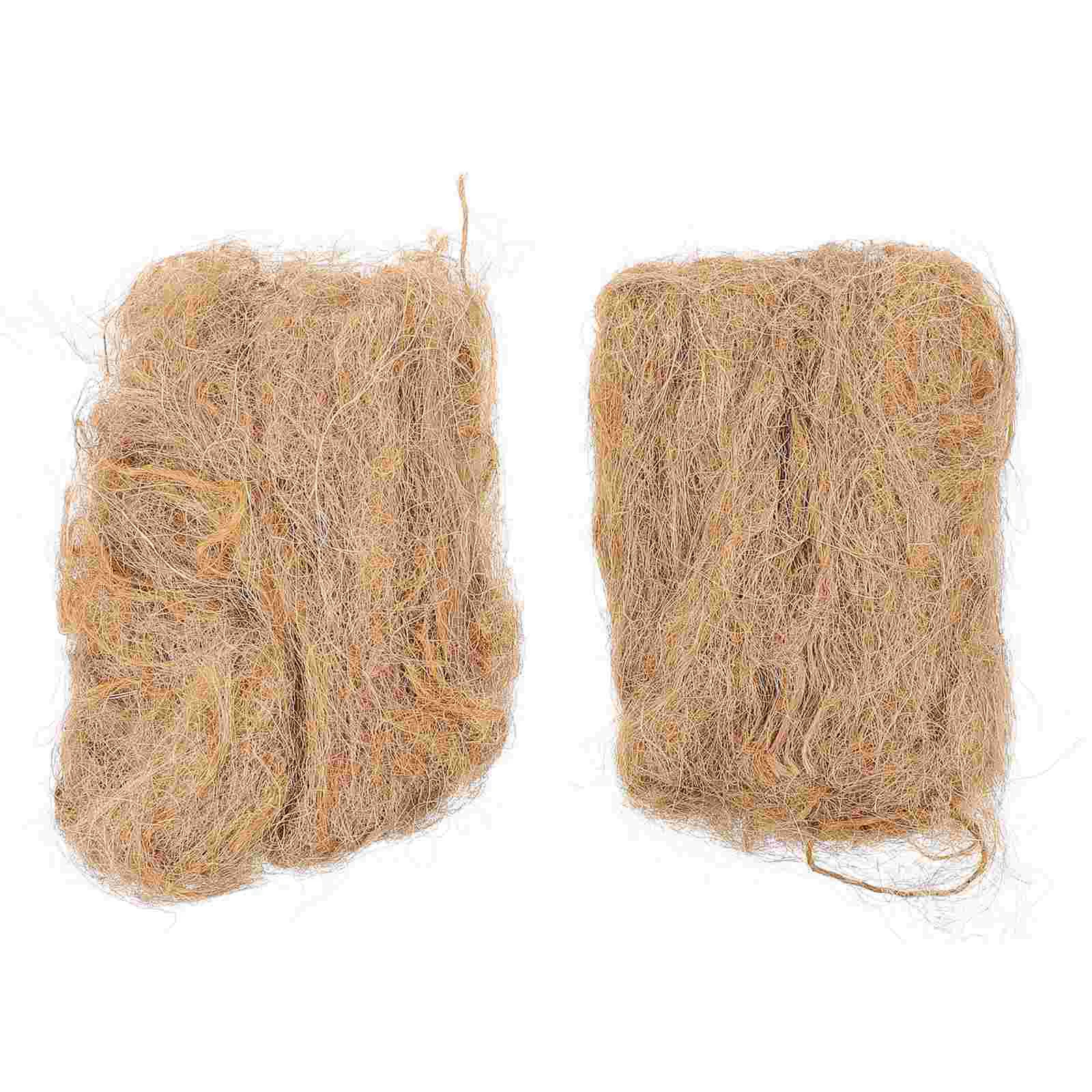 

2 Packs Jute Silk Survival Tools Camping Ignition Equipment