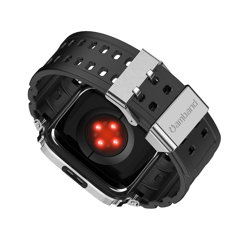 316L Stainless Steel Mod Kit Case Strap For Apple Watch 8 7 6 5 4 49mm 45mm 44mm Rubber Sports Band Refit AppleCasio Bezel