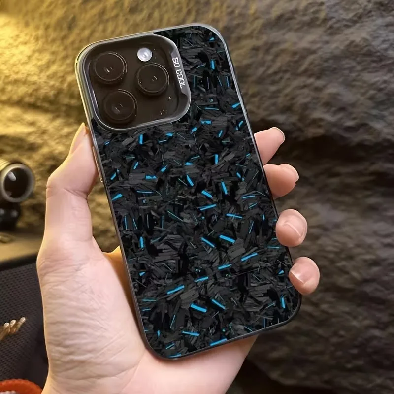 Фото Чехол для телефона IMD с синим звездным узором для Iphone 17 16 Pro Max 15 14 13 12 11 XS XR 7 8 Plus 17Air 16E, противоударный жесткий чехол №3