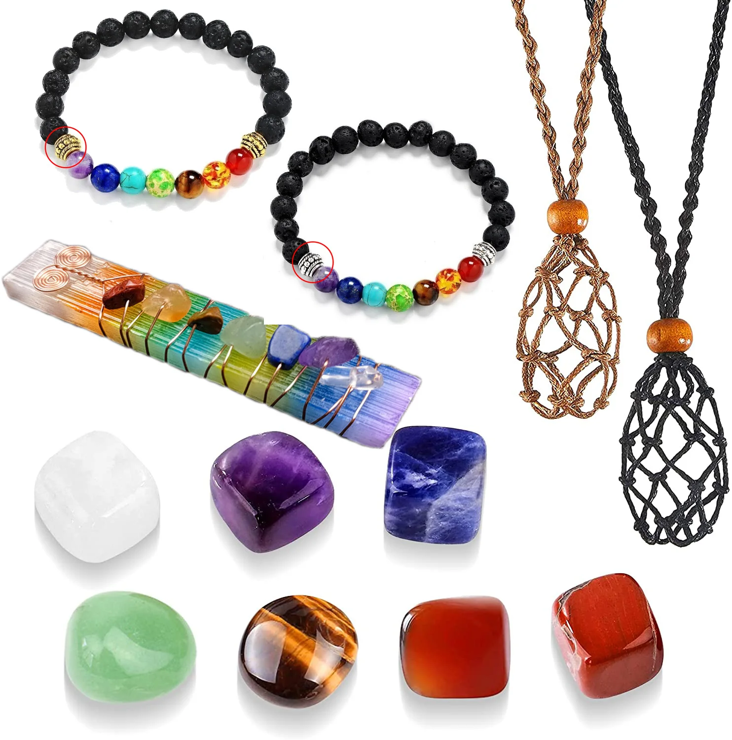 

Семь чакр, Йога, Хрустальный энергетический камень, ведьмахство, медитация, натуральный кристалл, украшение, коллекция подарков