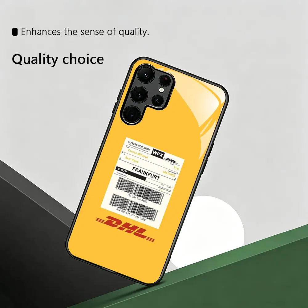 Фото Горячая новинка: Международный люксовый экспресс-чехол D-DHL для телефонов Samsung S26 S25 S24 S23 S22 S21 S20 Plus Ultra Note20, стеклянный магнитный чехол №5