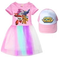 spring super wings summer kids dresses for girls fashion princess costume party birthday jett children outfits teen kids outfits