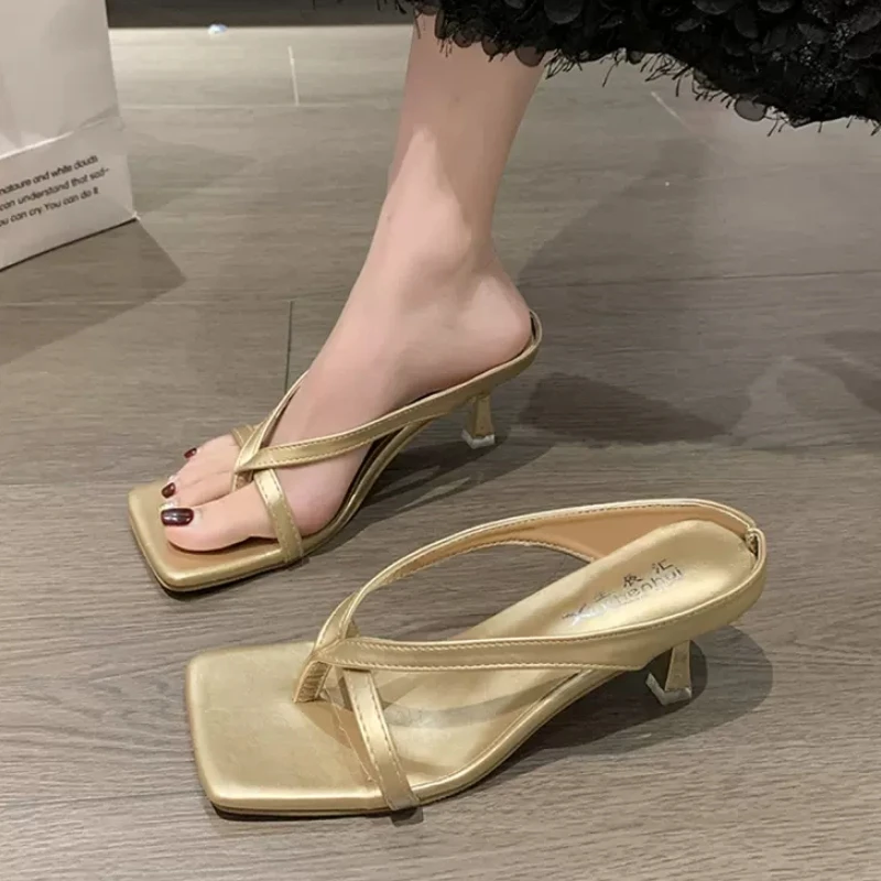 Новинка лета 2024 женские туфли-лодочки на высоком каблуке-шпильке с вырезами