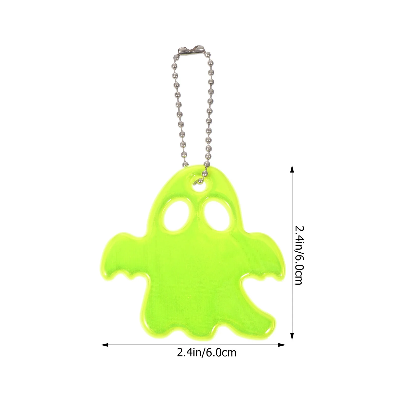 10 Pcs Ghost Reflective Pendant Halloween Night Riding Pendants Keychain Reflector Pvc Lattice Ride Child Bulk Toys Kids