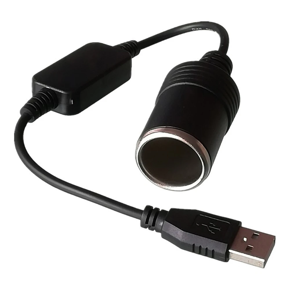 

Car Cigarette Lighter Socket USB 5V-12V USB to Cigarette Lighter Socket Wired Controller Converter Car Interior Accessories