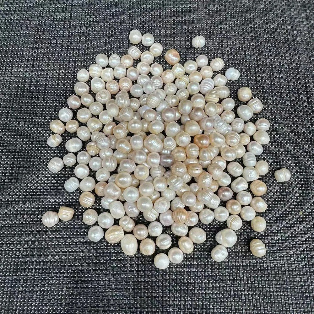 

5-10mm Natural Healing Gemstones White Fresh Water Pearl Crystals For Jewelry Making