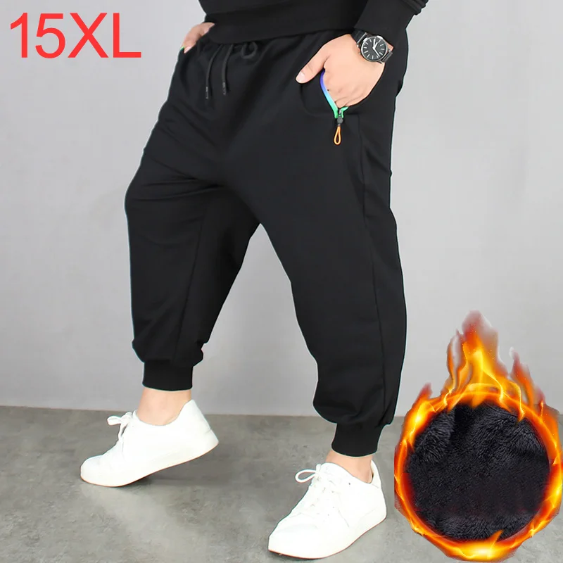 

Мужские Зимние флисовые брюки, размеры 5XL 6XL 12XL 15XL