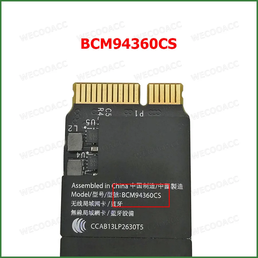 Протестированная Bluetooth Wi-Fi карта BCM94360CS для Macbook Pro Retina A1398 A1502 2013 2014 лет - купить по