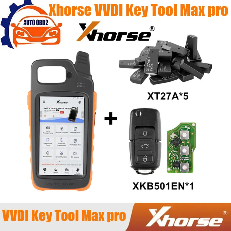 Программатор ключей Xhorse VVDI Max Pro инструмент с MINI OBD добавлением чипа CAN FD XT27/ID48 на