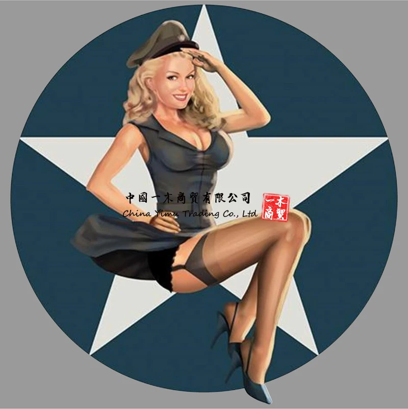 

Набор наклеек Pin Up Girl Salute, шеф-повар для прочных наклеек