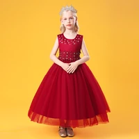 girls princess dress kids mesh tutu skirt catwalk piano performance dress christmas birthday party fairy dress