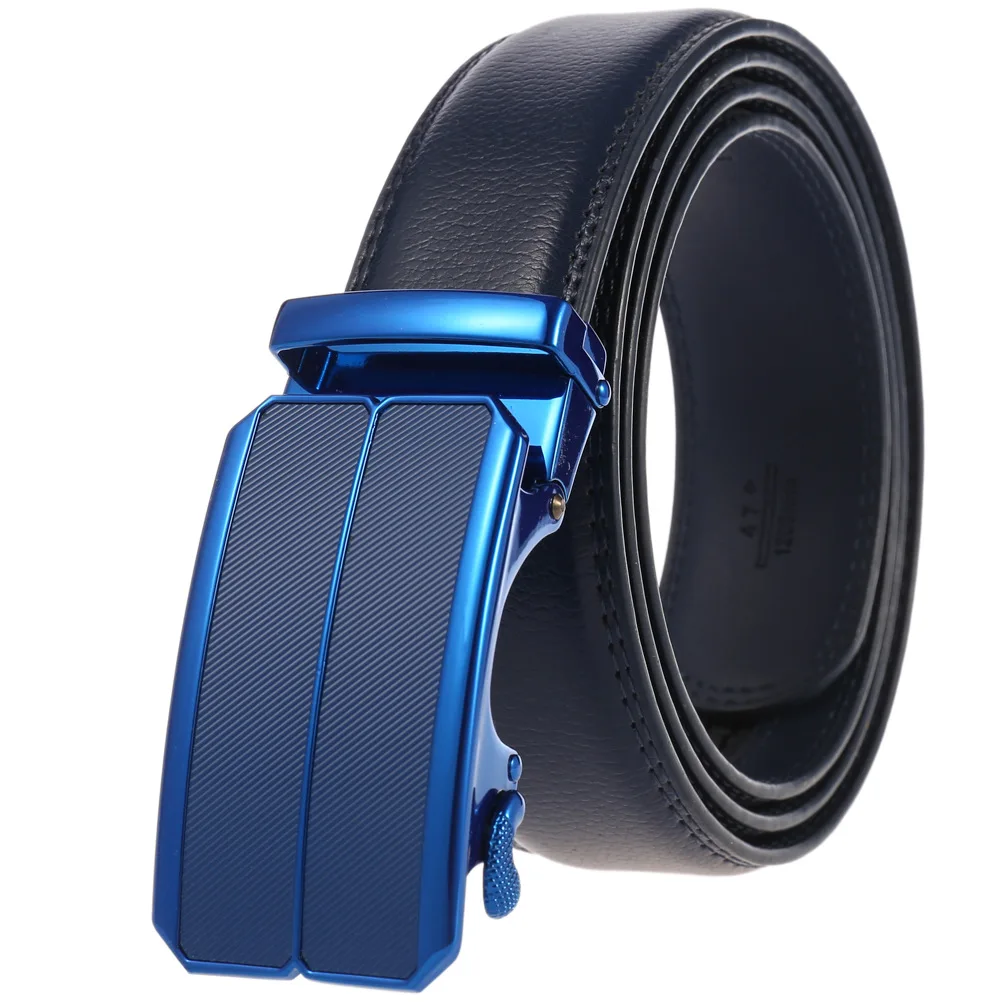 New Designer Automatic Buckle Cowhide Leather Men's Belt Fashion Luxury Belts for Men Designer Men High Quality Leather Belt GH9