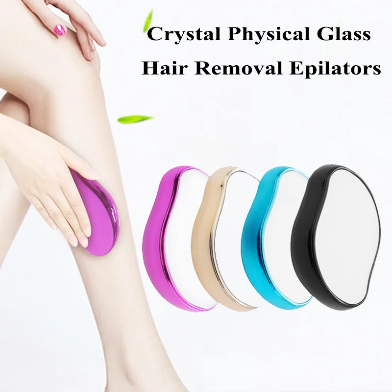 Minch New Physical Hair Removal Eraser Glass Hair Remover Painless Epilator Colorful Easy Cleaning Depilation Tools Reusable