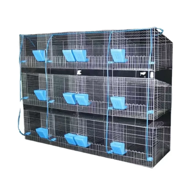 

Breeding Rabbit House Attached Nest Box and Rabbit Cages New Product 2020 Provided 40 Rabbit Cages Metal Tube 1 Set