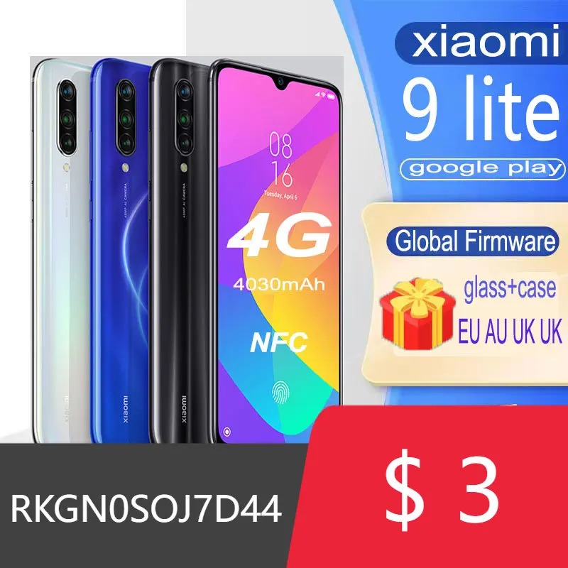 

Xiaomi 9 lite/cc9 оригинальный смартфон redmi Qualcomm Snapdragon 710 телефон с полным netcom android