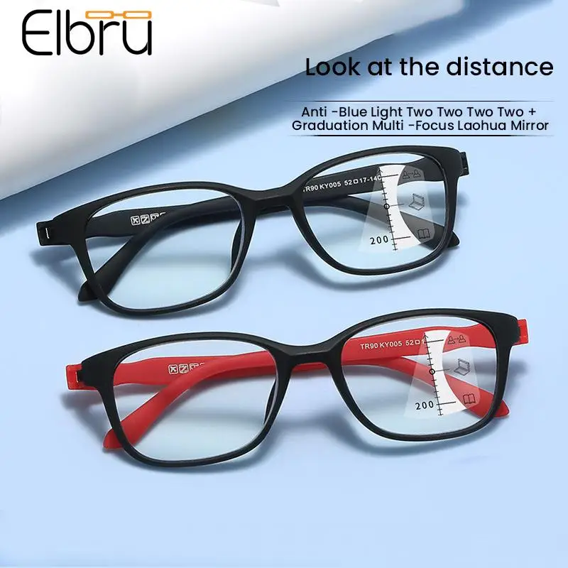 Очки Elbru для чтения с мультифокальными линзами мужчин и женщин ультралегкие