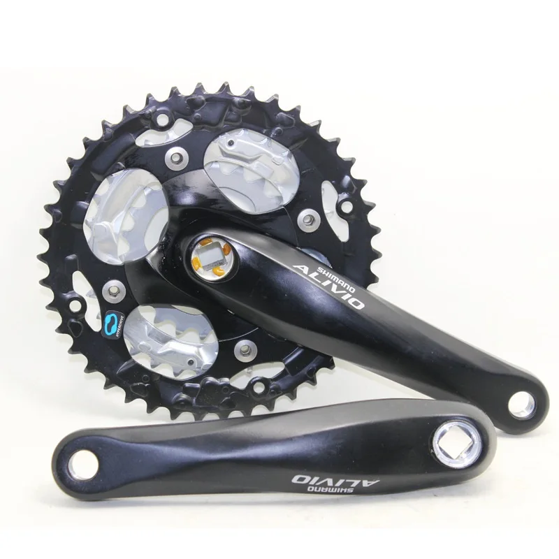 Кривошипная система для велосипеда Shimano ALIVIO FC-M410 8/24 Speed Hollowtech 170 мм 42-32-22T MTB Bike Chainwheel