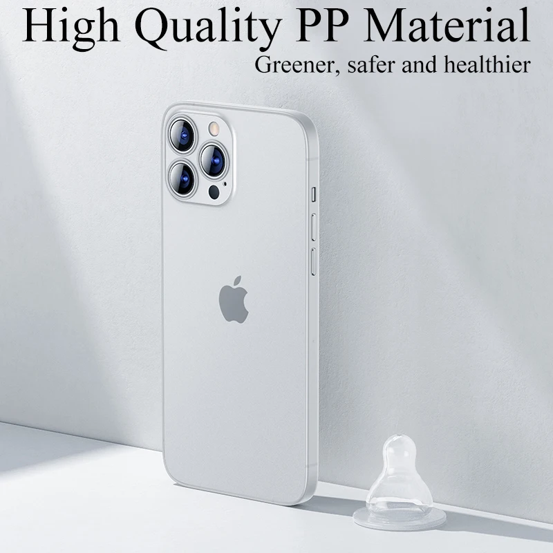 0 3 мм ультра тонкий чехол для iPhone 13 12 Mini 11 Pro SE 2022 2020 Прозрачный матовый Жесткий