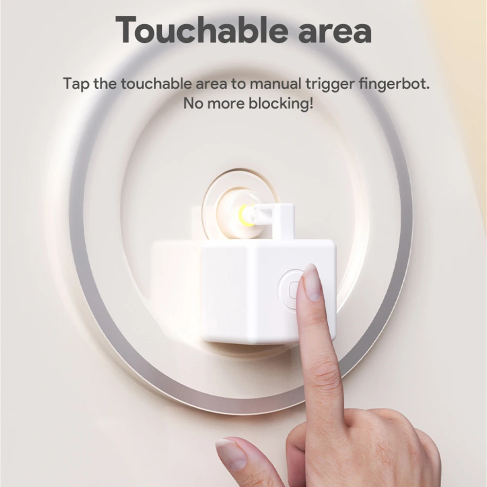 Кнопка переключения Tuya Zigbee Fingerbot Plus с голосовым управлением и поддержкой Alexa Google
