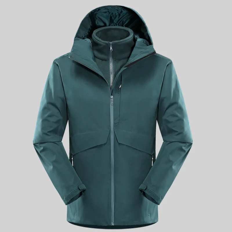 Men Women Ski Jacket Mountain Waterproof 2 in 1 Warm Rain Coats Winter Outdoor Female Male Windbreaker Snow Snowboard Jackets