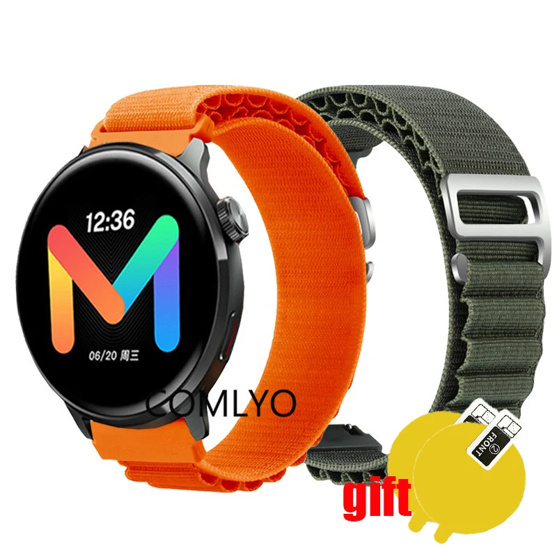 

Band For Mibro Lite 2 Strap Nylon Soft Bracelet Bands Screen Protector film FOR Women Men Belt