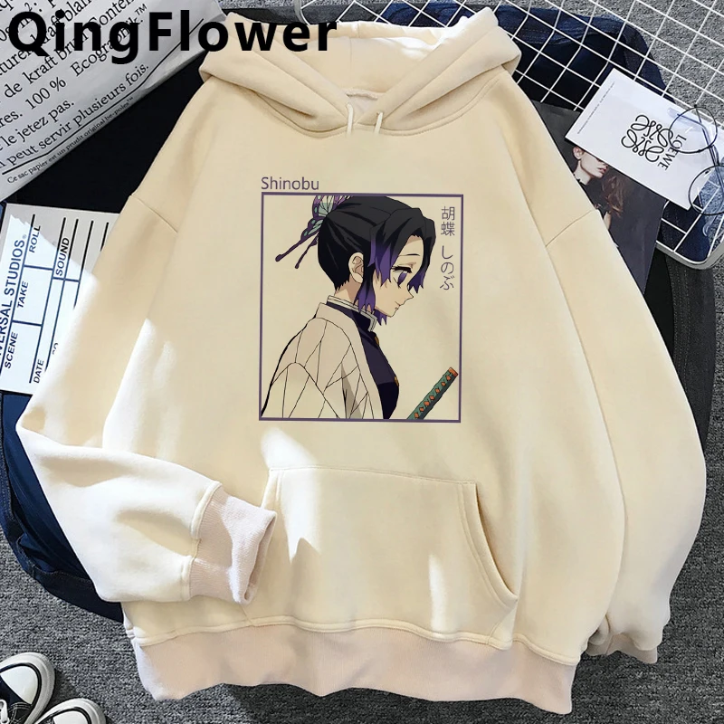 

Cute Demon Slayer Anime Harajuku Hoodies Men Rengoku Kawaii Nezuko Tanjiro Kimetsu No Yaiba Mugen Train Graphic Sweatshirt Male