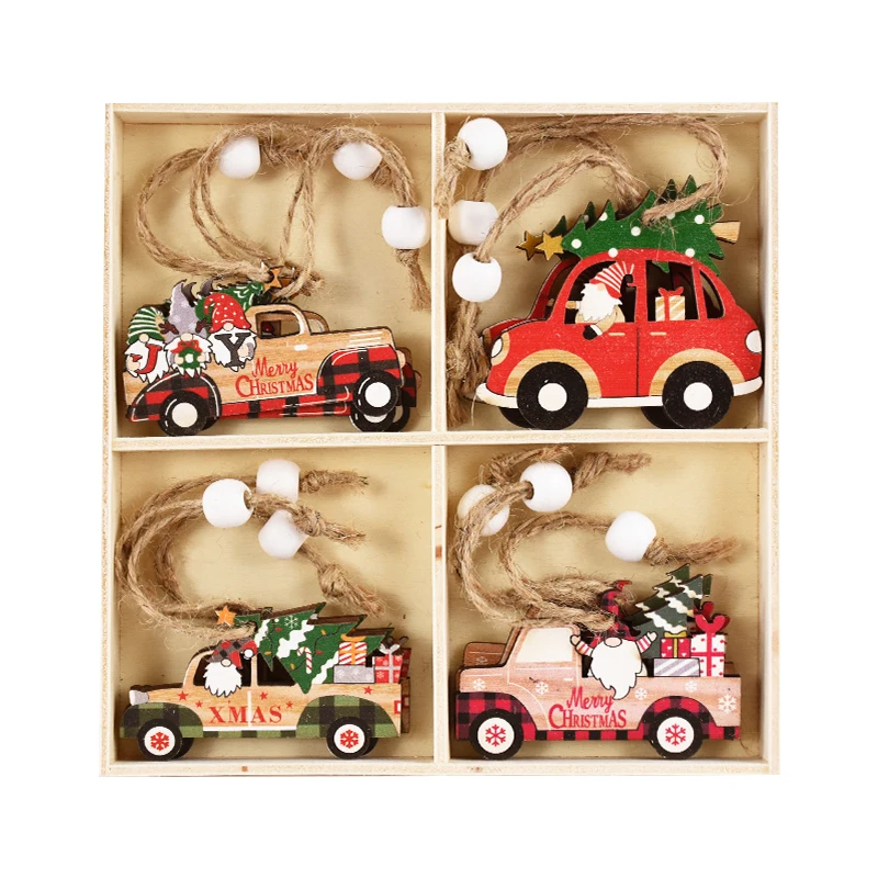 

Деревянные подвески для ёлки YONGSNOW, набор из 12 штук