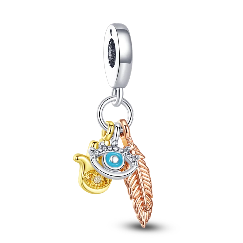 Бусины-шармы для браслетов и ювелирных изделий серебристого цвета |