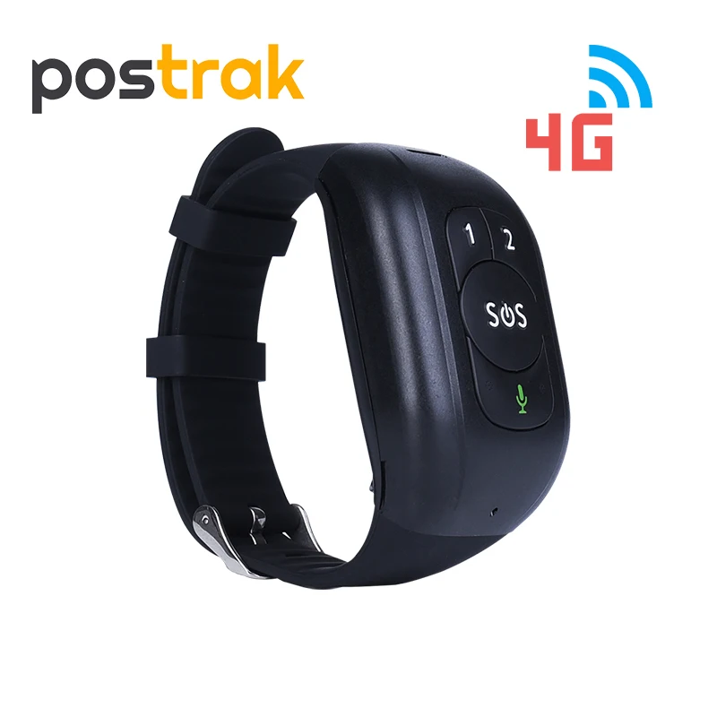 

4G LTE CAT1 SOS Button Fall Detection GPS Tracking Bracelet Watch Wristband with Free IOS Android APP