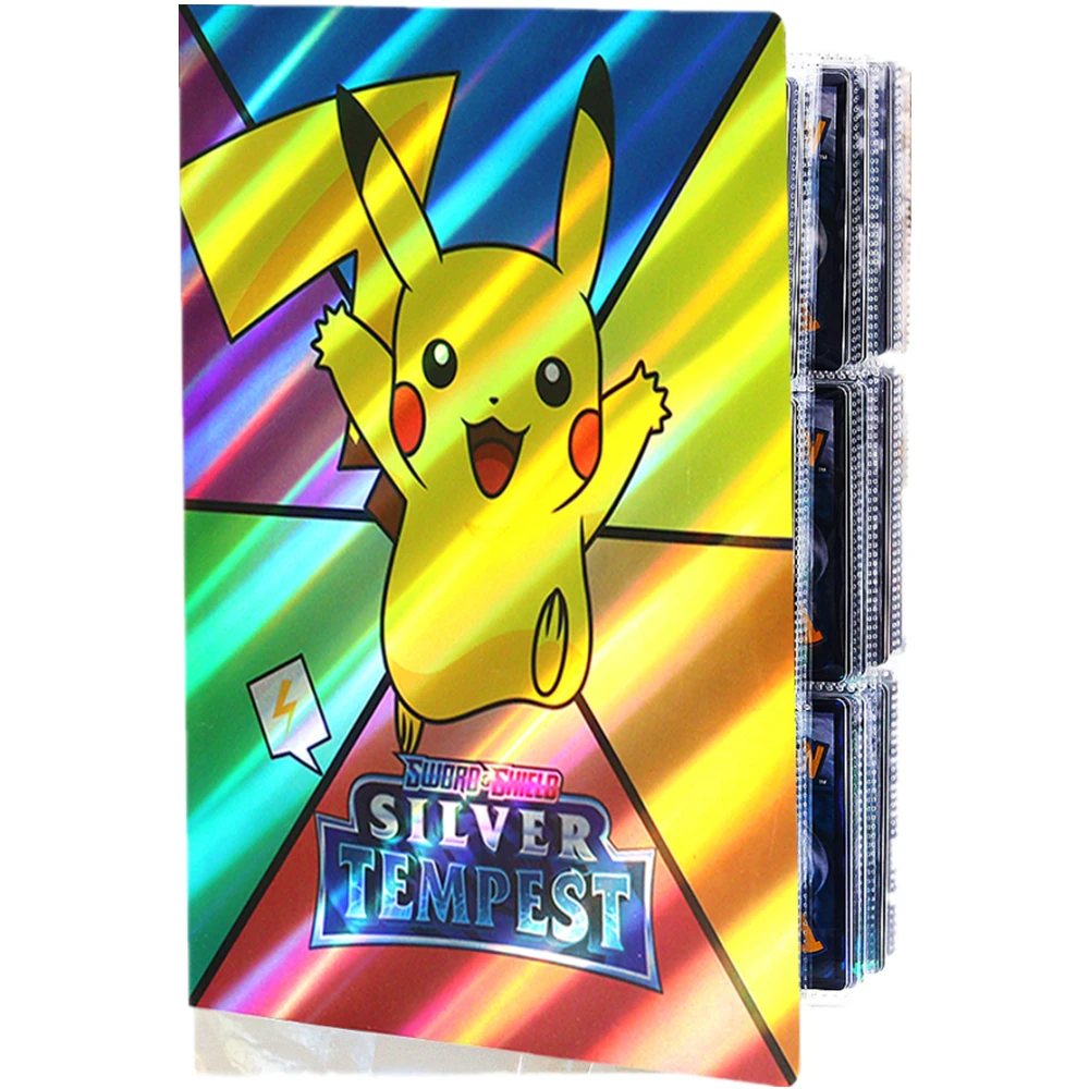 

Large Pokemon Brand New 9 432 Card Album Book Cartoon Game Binder Favorite Pikachu Charizard Map Folder Children's Toy Gift