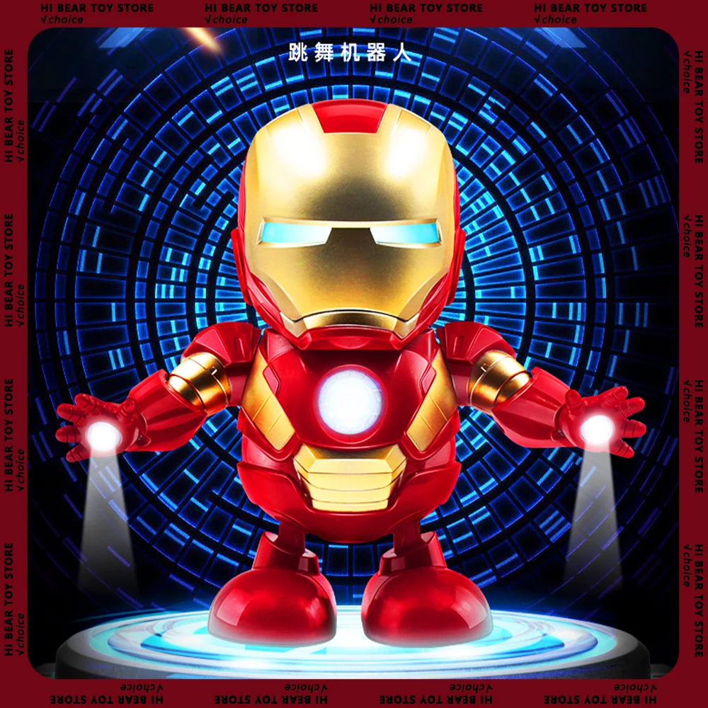 Танцевальный робот Железный человек 19 см
