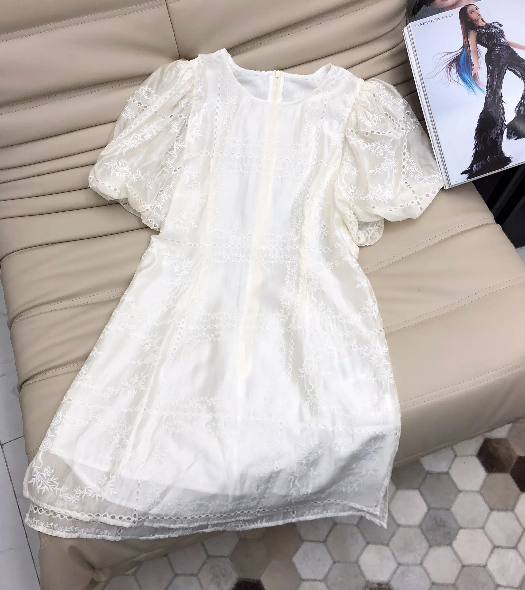 

Female Clothing Woman Clothes Women's Dress Evening Party Elegant Dresses Prom Dresses Summer 2022 Embroidered Hollow Out Dress