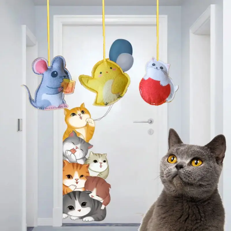 

Забавные игрушки для кошек, имитация гусеницы, игрушка для кошек, выдвижная веревка для упражнений, мягкая флисовая искусственная мышь для ...