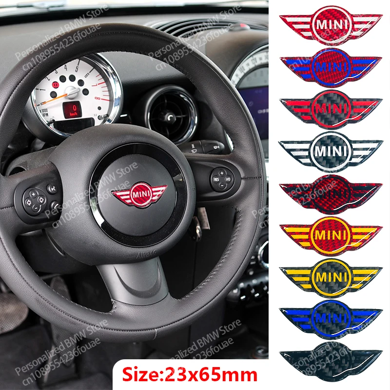 Автомобильная наклейка на руль с логотипом значок логотип для Mini Cooper John Works R50 R52 R53