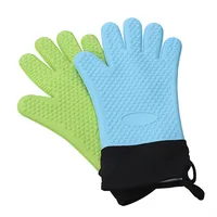 1pcs Silicone Gloves Oven Gloves Baking Gloves Scald Proof Heat Insulation High Temperature Resistant Gloves Oven Mitts