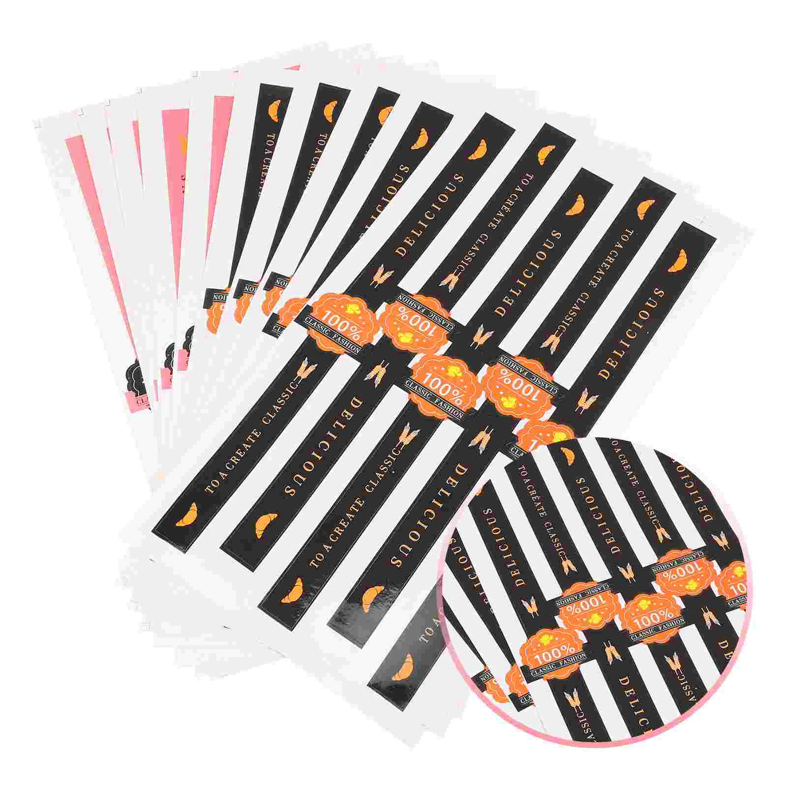 50 шт. наклейки для выпечки самоклеящаяся упаковка герметичная бумажная этикетка