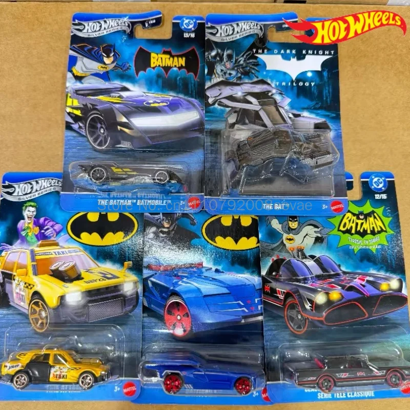 Фото Hot Wheels Silver Label Высокоскоростной автомобиль Бэтмена, масштаб 1:64, коллекционное издание, набор литых моделей из сплава, игрушка Hdg89 №1