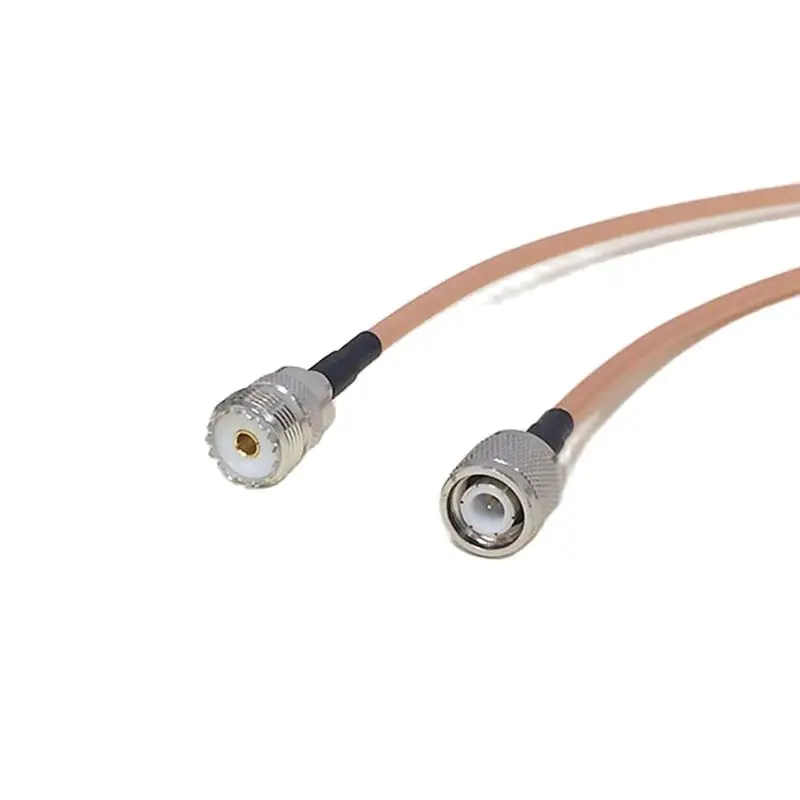 

High-quality low-attenuation UHF Female Jack SO239 Switch TNC Male Plug RF coax cable RG142 50CM 20"/100CM Adapter