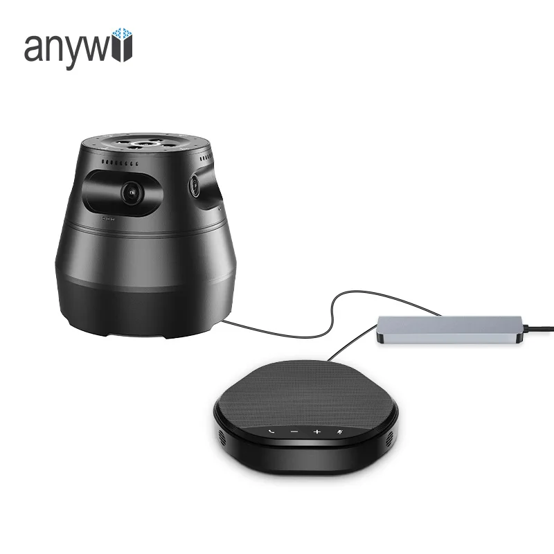 

Anywii audio video conferencing system meeting room 360 degree conference camera speaker conference microphone speakerphone