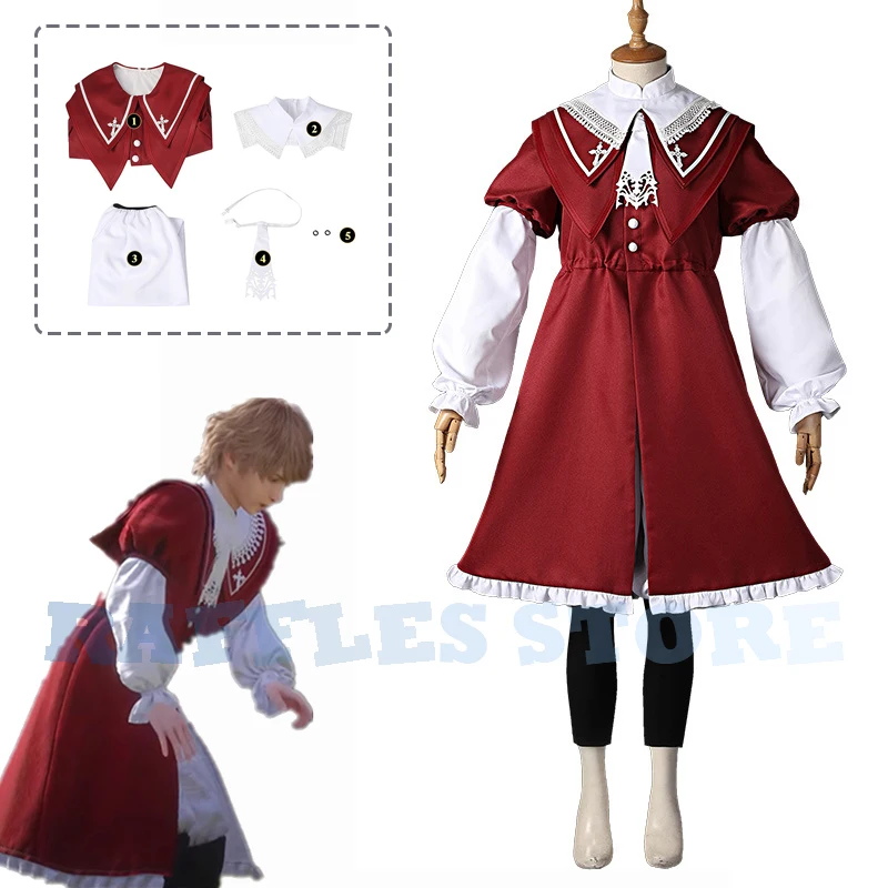 

Game Final Fantasy XVI FF16 Joshua Rosfield Cosplay Costume FFXVI Suit Red Dress Coat Man Woman Anime Kawaii Halloween Suit