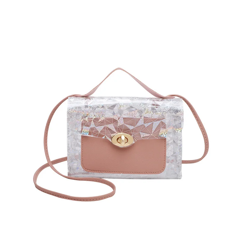 

Women's Minority Design Transparent Sequin Jelly Bag Women Single Shoulder Messenger Bags