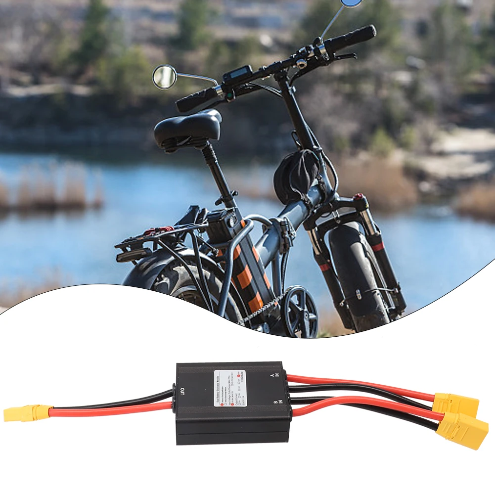 

Dual Battery Connection Adapter Adapter Adapter 10cm 110g 130g 20V～72V 225g Adapter Aluminum Alloy Black Brand New