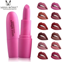 25 color miss rose professional makeup set durable waterproof lipstick cosmetics beauty matte lipstick sexy lipstick