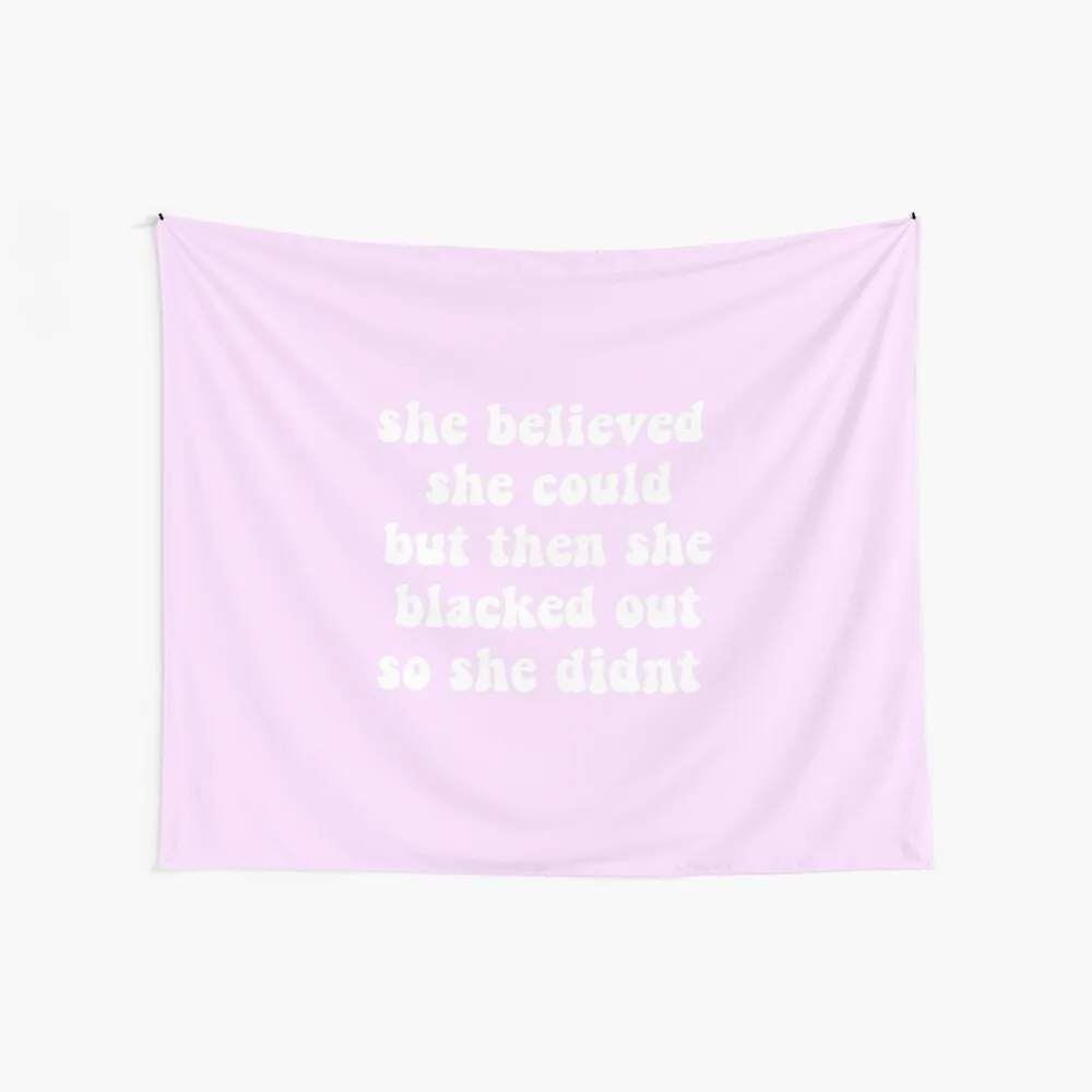 

She Believed She Could Country Party Vintage Luxury Bedroom Design Comfort Decor Tapestries