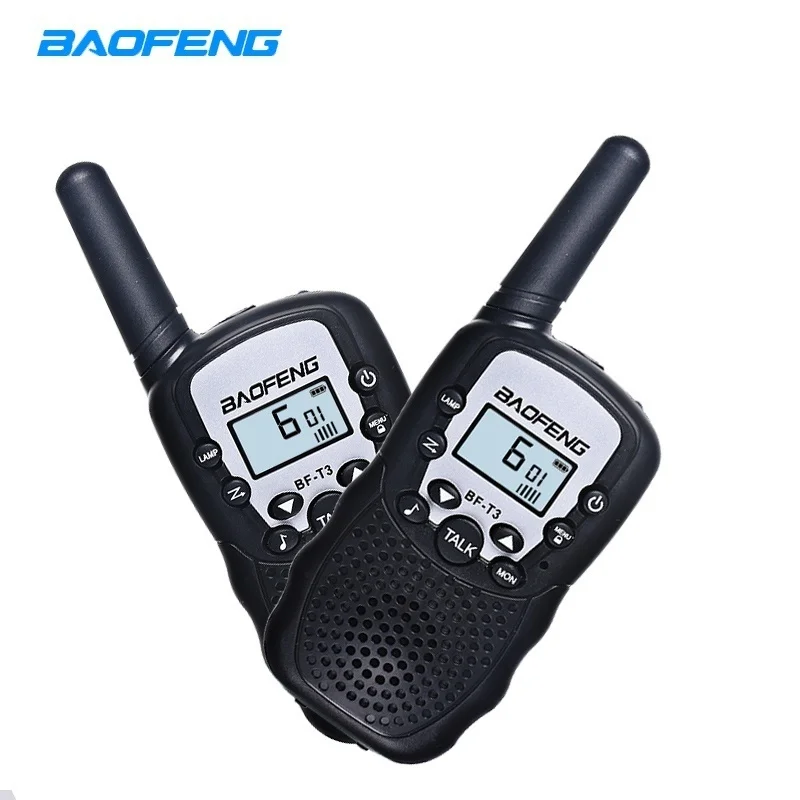 2PCS Baofeng BF T3 Portable Walkie Talkie Two-way Radio 22 CH 3-10KM Talk Range Interphone For Kids Adults Outdoor Adventure