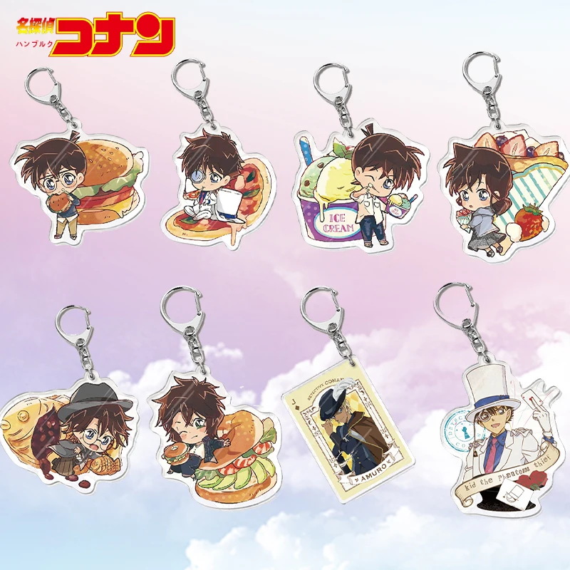 

Аниме Детектив Конан Куду Шиничи моури ран йошида Аюми подвеска брелок еды серии акриловая фотография мультяшный подарок