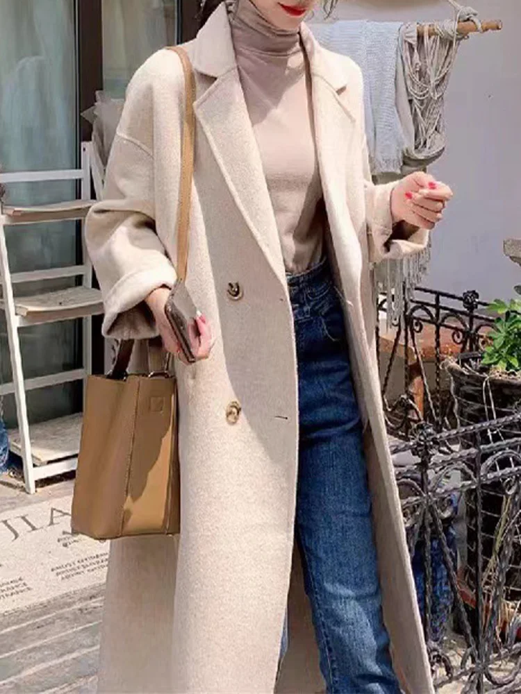 Рисунок 3 - Двустороннее кашемировое Женское пальто средней длины